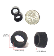 2 Bto Scale French Rubber Front Tires Fit Variety Of Slot Car G-PLUS, Tomy Turbo - £1.56 GBP