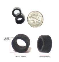 2 Bto Scale French Rubber Front Tires Fit Variety Of Slot Car G-PLUS, Tomy Turbo - £1.49 GBP