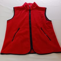 Mountain Lake Women’s High Neck Sleeveless Vest Red Full Zip Pockets Siz... - €11,26 EUR