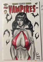 Vampires Halloween Special #1 Sketch Cover Original Vampirella Frank Forte - £37.36 GBP