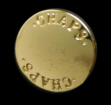 Org CHAPS Ralph Lauren Gold Tone Metal Replacement Button small .40&quot; - $3.83