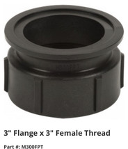 Banjo Part # M300FPT 3&quot; Flange X 3&quot; Female Thread-Brand New-SHIPS N 24 H... - £25.94 GBP