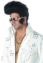 California Costumes Men&#39;s Rock N&#39; Roll Wig,Black,One Size - £83.06 GBP