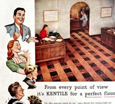 Kentile Asphalt Tile Flooring 1948 Advertisement Household Business DWHH5 - $39.99