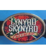 LYNYRD SKYNYRD Rock&quot; FREEBIRD&quot; Epoxy PHOTO MUSIC BELT BUCKLE - $326.52 MXN