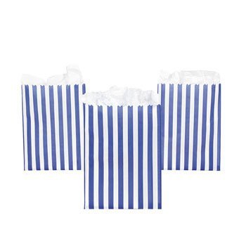 Purple Striped Treat Bags - Solid Color Party Supplies &amp; Solid Color Fav... - $4.89