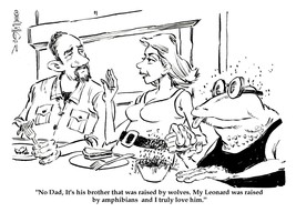 Original cartoon Art by Bolinger - &quot;LEONARD&quot; - £16.69 GBP