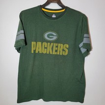 Green Bay Packers Shirt Mens XL Majestic Green Short Sleeve Casual  - $14.61