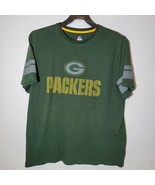 Green Bay Packers Shirt Mens XL Majestic Green Short Sleeve Casual  - £11.83 GBP