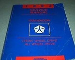 1993 Dodge RAM Furgoneta Wagon Servicio Reparación Manual De OEM Con Dia... - $70.57