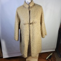 Vtg Bonnie Cashin for Stills &amp; Co 60 to 70s Mohair Leather Trim Coat No ... - £299.14 GBP