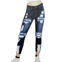 Skinny Ankle Jeans Womens Size 5 - 27 Mid Rise Distressed Blue - £12.98 GBP