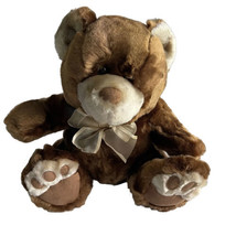 Dan Dee Bear Brown Soft Fluffy Plush Collectors Choice DanDee 10&quot; Stuffed Animal - $22.99