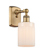 Sconce Hadley 5&quot; Brushed Brass Ballston Matte White White; Ribbed 516-1W... - €137,85 EUR