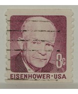 VINTAGE STAMPS AMERICAN AMERICA USA STATES 8 C PROMINENT EISENHOWER STAM... - £1.37 GBP