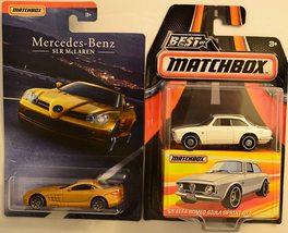 Matchbox 2 Car Bundle SLR McLaren Mercedes-Benz Series &amp; &#39;65 Alfa Romeo Giula Sp - £42.22 GBP
