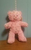 Build-A-Bear Workshop Pink Cuddles Plush Teddy Bear Heart Shaped Nose W/... - $6.85