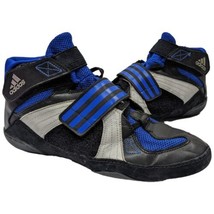 ADIDAS EXTERO 2 WRESTLING SHOES sz 8.5 2 STRAPS &amp; TIE G03735 BLUE BLACK - $74.25