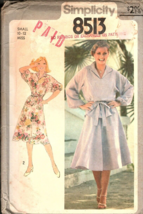 Simplicity 8513 Misses 10 to 12 Pullover Dress Vintage Uncut Sewing Pattern - £7.55 GBP
