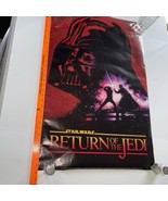 Star Wars Return Of The Jedi Poster 1983 34”x 22” Red Darth Vader Vtg No... - £58.67 GBP