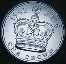 Great Britain Crown, 2015 Gem Unc~Queen Elizabeth II~Longest Reigning Mo... - £21.87 GBP