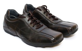 Aldo Mens Soft Leather Shoes Brown Casual Fashion Sneaker 11, 45 - £30.86 GBP