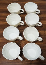 8 White Silicone Cupcake Baking Cups with Handle - £12.52 GBP