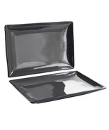 Gibson Home Urban Cafe 2 Piece 12 Inch Rectangle Stoneware Platter Set i... - $48.36 CAD