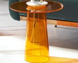 Modern Style Colored Acrylic Table Orange Color (15X15X15&#39;&#39;H). - $155.96