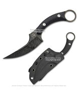 8.5” Reverse Karambit Knife Fixed Blade Tactical Camping Hunting Kydex S... - $28.69