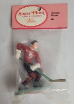 Vintage Wilton Hockey Player Cake Topper Sugar Plum 4&quot; New - £9.34 GBP