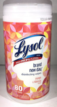 Lysol Wipes-brand new day mango &amp; hibiscus scent-1ea 80 wipes-SHIPS N 24 HRS - £5.83 GBP