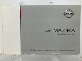 2004 Nissan Maxima Owners Manual Handbook OEM N02B04004 - $19.79