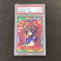 1992-93 Topps Central&#39;s Finest #102 Dominique Wilkins Signed Card AUTO PSA Slabb - £79.92 GBP