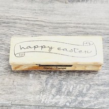 Craft Smart Happy Easter Wood Mounted Rubber Stamp  - £3.92 GBP