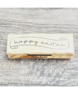 Craft Smart Happy Easter Wood Mounted Rubber Stamp  - £3.93 GBP