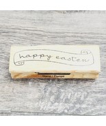 Craft Smart Happy Easter Wood Mounted Rubber Stamp  - £3.76 GBP