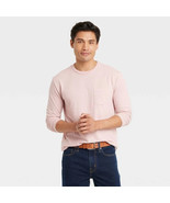Goodfellow &amp; Co Men&#39;s Long Sleeve Pocket Tee Shirt XX-LARGE Light Pink  New - $21.99