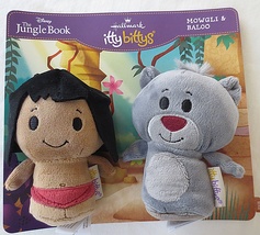 Hallmark Itty Bittys Disney The Jungle Book Mowgli &amp; Baloo Plush Set  - £15.68 GBP