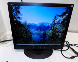 Acer AL1914 19&quot; LCD Computer Monitor Square Monitor with Cables - £29.21 GBP