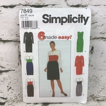 Vintage #7849 Simplicity Misses&#39; Easy Dress Sewing Pattern Sz 12-14-16 Uncut - £5.54 GBP