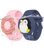Waterproof Air tag Bracelets for Kids 2 Pack Soft Silicone Hidden Air ta... - £29.03 GBP
