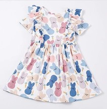 NEW Boutique Easter Bunny Peeps Girls Sleeveless Dress - £10.86 GBP
