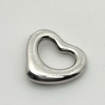 Tiffany Elsa Peretti Mini Small Open Heart Pendant Charm in Sterling Silver - £59.72 GBP