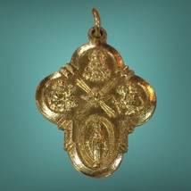 Gold Tone Vintage Cross Pendent - $8.08