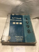1998 GMC Chevrolet ST Truck Shop Service Manuals S10/ S15 Truck and Blazer Vol 3 - £15.48 GBP