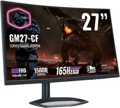 Cooler Master 27&quot; 16:9 165Hz Full HD Curved PC Gaming Monitor - £322.39 GBP