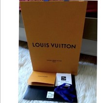 LOUIS VUITTON 10”X 14”X 4.5”Authentic Paper Gift/Shopping Bag with receipt - £36.23 GBP