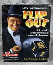 Vintage 1985 Flip Out Game Dice Game Larry Hagman (Jr From Dallas) 1209 Mattel - $8.60