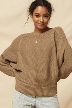 Women&#39;s A Ribbed Knit Sweater - €32,59 EUR